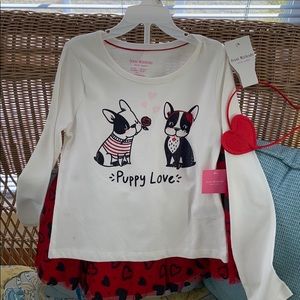 Girls Isaac Mizrari Puppy Love Hearts large 6X set